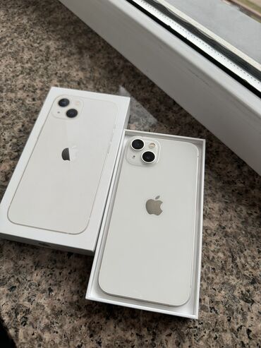 Apple iPhone: IPhone 13, Б/у, 256 ГБ, Белый, Чехол, Коробка, 84 %