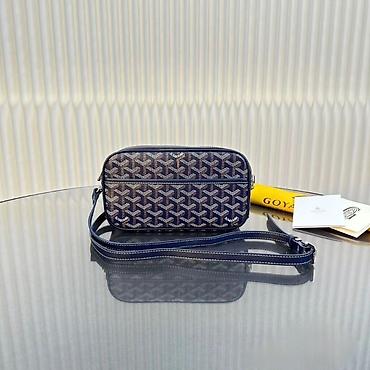 parfois çanta: Goyard çiyin çantası – kompakt krossover model - Rənglər: yaşıl və — 2