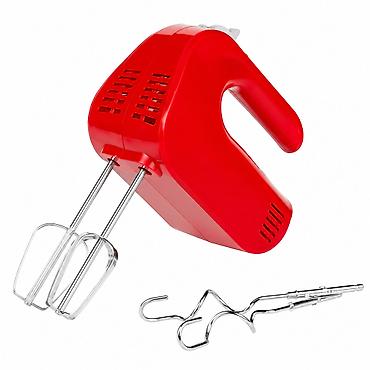 №: 9877 Məhsulun adı: Əl mikseri Wooner 300 Vt 7 Plastik Qırmızı