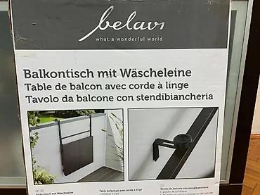 Baštenski nameštaj: Belavi balkon sto sa sušilicom za veš - Multifunkcionalni sklopivi — 7