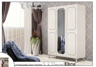 Dolablar: Yeni, Açılan, 3 qapılı Düz dolab, Qarderob, paltar dolabı, Türkiyə