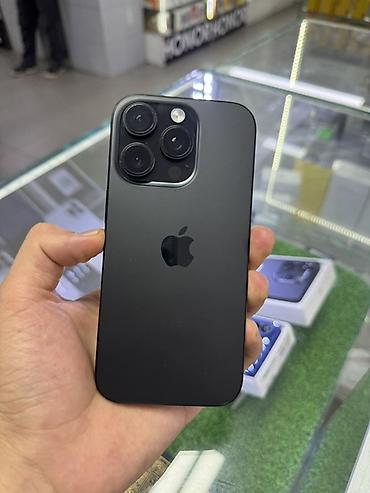 iphone osh: IPhone 16 Pro, Б/у, 256 ГБ, Black Titanium, Зарядное устройство, Защитное стекло, Чехол, В рассрочку, 89 % — 3