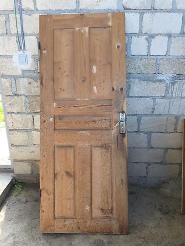 Otaq qapıları: Taxta qapı dəsti - Material: təbii ağac (klassik panelli dizayn — 2