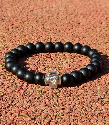 Narukvice: Kalist ručno rađene kamene brojanice od oniksa sa blagoslovom SPC — 17