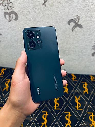 Redmi, Redmi Note 12, Б/у, 128 ГБ, цвет - Черный, 1 SIM, 2 SIM