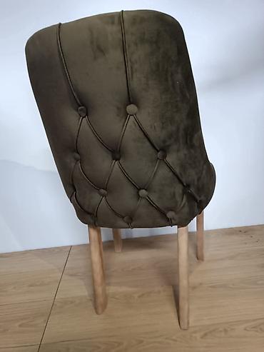 Stilske stolice: Tapacirana stolica sa dugmićima (chesterfield stil) - Presvlaka: meki — 19