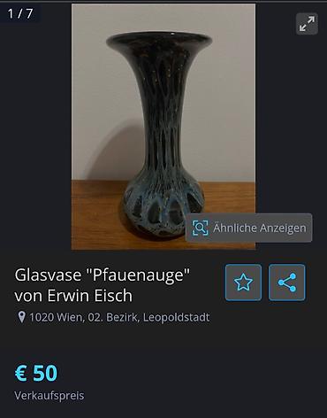 Vaze i saksije: Vaza rucni rad Erwin Eisch unikat 1960g.Nemacka. Unikatna — 8