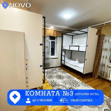 Посуточная аренда комнат: 222 м², С мебелью — 14