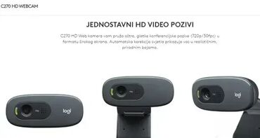 Web kamere: *** AKCIJA *** #2165 Logitech Web kamera C270 HD; C270 HD Web kamera — 7