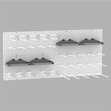 Стеллажи: Панель перфорированная, настенная, для магазина и склада — 2