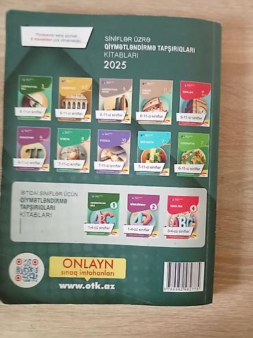 Testlər: 9 illik dim Azerbaycan dili toplusu
Qiyme: 5 manat — 2