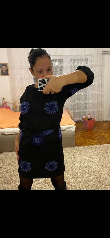 Haljine: L (EU 40), bоја - Tamnoplava, Oversize, Drugi tip rukava — 1