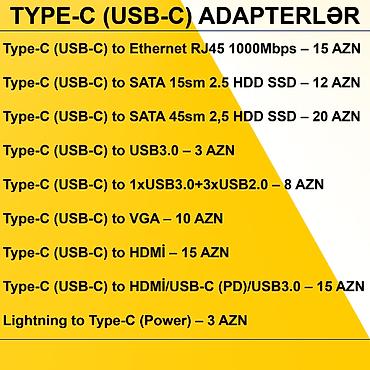 mini kompüter: Type-C/USB-C Adapterlər/Konverterlər (Çeviricilər) ⭐Type-C (USB-C) to — 2