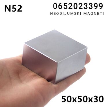 iznajmljivanje mešalice za beton: 50x50x30mm N52 Neodijumski Bolk Magneti imam i okrugle N52 50x30mm