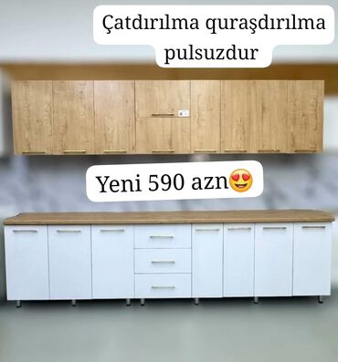 Masalar: Klassik üslubda dizayn edilmiş bu yemək masası dəsti, qızılı
