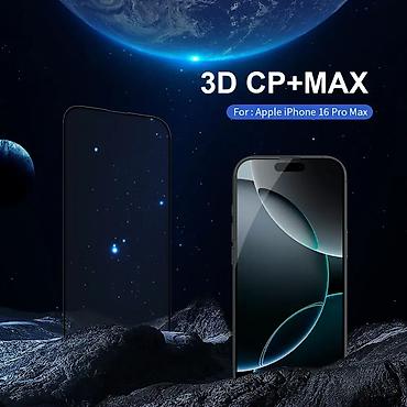 Zaštitne folije i stakla za telefone: Zastitno staklo Nillkin 3D CP+Max za iPhone 16 Pro Max 6.9 crni — 4