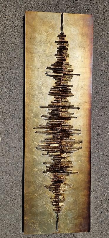 o7 sekilleri: Abstrakt 3D tablo – “Downtown”, Avstriya istehsalı - Material: ağac — 2