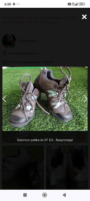 leopard cipele: Rasprodaja!!Veličina: EUR 37 1/3 (gazishte 23 cm).Đon: Salomon — 1