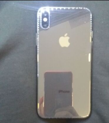 Apple iPhone: IPhone X, Б/у, 256 ГБ, Jet Black, Зарядное устройство, Защитное стекло, Чехол, 91 %
