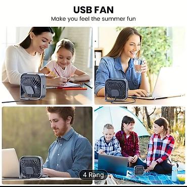 stolüstü ventilyator: TOPK USB Masa Ventilyatoru – Mini ölçü, səssiz və güclü sərinlik - — 3