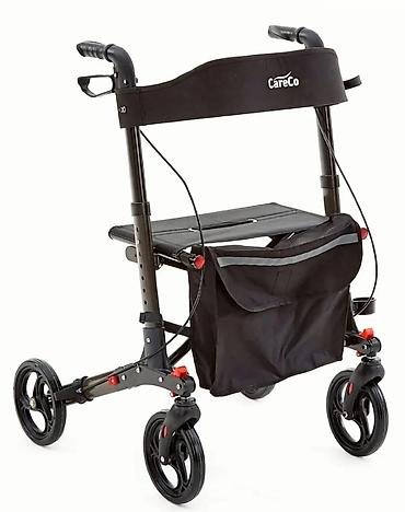 Yerimək üçün arabalar, çəliklər, əsalar, rollatorlar: CareCo yüngül rollator (gəzinti çərçivəsi) - 4 təkərli sabit — 1