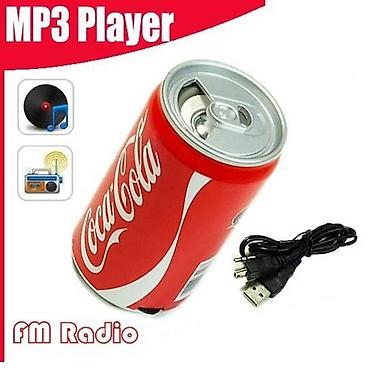 a 12 kabrolari: Coca‑Cola dizaynlı portativ MP3 pleyer və mini dinamik. ( Cola — 1