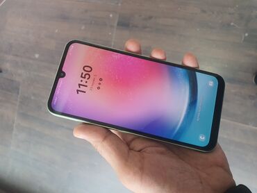 Samsung: Samsung Galaxy A24 4G, 128 GB, rəng - Göy, Barmaq izi, Face ID