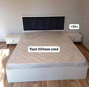çarpayıların satışı: İkinəfərlik, Bazasız, Ödənişli matras, Siyirməsiz, MDF — 6