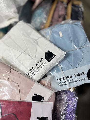 Пижамы: Шелковая пижама - Модель: классический комплект из атласного шелка с — 4