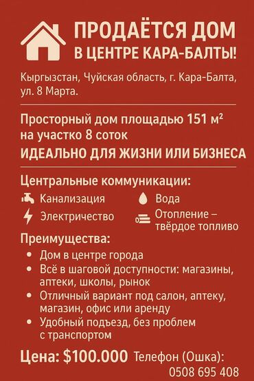 снять дом для мероприятий: Үй, 151 кв. м, 9 бөлмө, Менчик ээси, Косметикалык оңдоо
