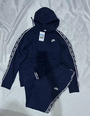 nike кофта: Мужской спортивный костюм, M, L, Nike, Новый, цвет - Синий, Самовывоз — 1
