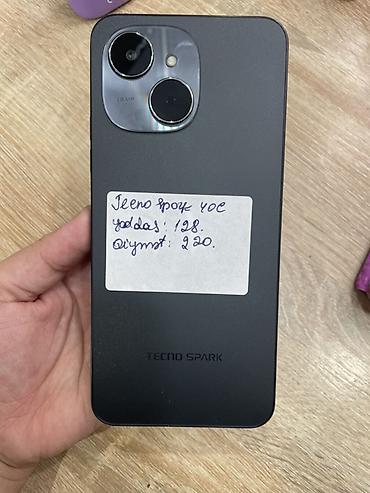 tecno spark slim 5g: Tecno Spark 10C, 128 GB, rəng - Qara, İki sim kartlı — 1