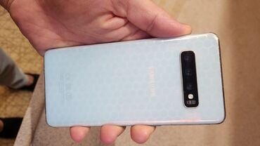 sansung: Samsung Galaxy S10, 128 GB, İki sim kartlı, Barmaq izi