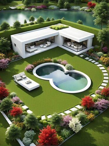 Отели и хостелы: Дом с панорамными окнами и бассейном в Чолпон-Ате ВИП-участок • — 13