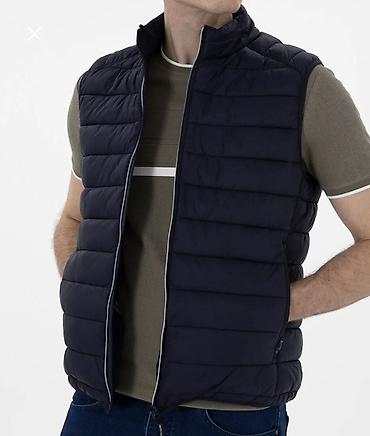 pull and bear: Jilet, Pierre Cardin, L, rəng - Göy — 3