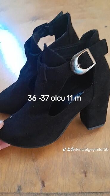 derihan ayakkabı: Tuflilər, Ölçü: 36.5, rəng - Qara, Yeni