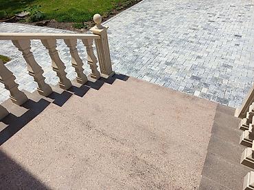 Обшивка лестниц: Гранитные ступени для крыльца, прочные и долговечные. Идеально — 16