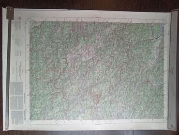 Ostali predmeti za umetnost i kolekcionarstvo: Vojne topografske karte sa slike,iz perioda JNA,11 komada na stanju — 5