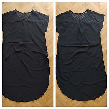 pull and bear rolke: Polivne ocuvane stvari.Crna majica u kroju napred kraca-pozadi duza — 1