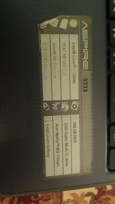 oyun notebooku: Acer 5733 modeliintell core i5560m, 4 ram windows 10 əməliyyat — 3