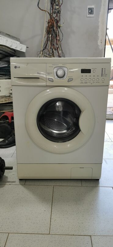 Paltaryuyan maşınlar: Paltaryuyan maşın LG, 5 kq, İşlənmiş, Avtomat, Qurutmasız, Kredit yoxdur, Pulsuz çatdırılma