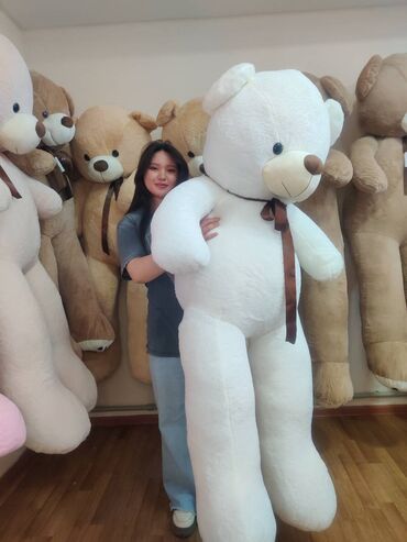 Игрушки: 🧸Огромная мишка 1,8м 🔥🔥🔥 🧸60 см 1000 сом (Бесплатная доставка) 🧸80 — 5