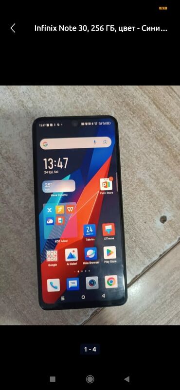 note 30 pro qiymeti: Infinix Note 30, 256 GB, rəng - Göy, Zəmanət, Sensor, Face ID