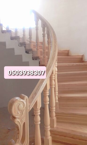 Pilləkən məhəccərləri: Taxta pilləkənlərin sərfəli qiymətdə hazırlanması.Zəmanət var!!! — 16