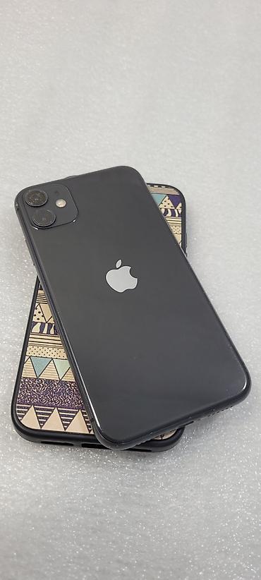 Apple iPhone: IPhone 11, Б/у, 64 ГБ, Черный, Чехол, 68 % — 11