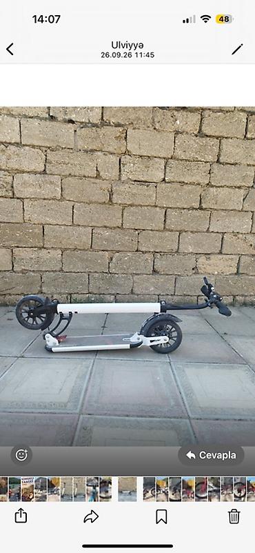 Электровелосипеды: Qatlanabilən elektrik velosipedi - Rəng: qırmızı, sarı-qara xətt — 10