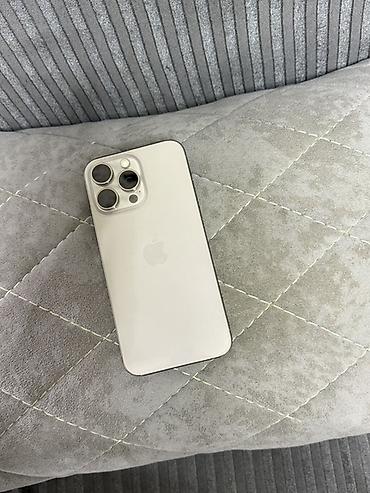 iphone batarya: IPhone 15 Pro Max, 256 GB, Natural Titanium, Barmaq izi, Simsiz şarj, Face ID — 1