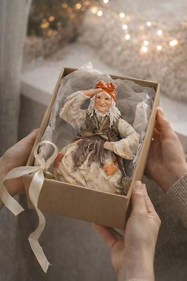 Подарки и сувениры: Баба Яга — подвесная игрушка ручной работы | интерьерный декор — 22