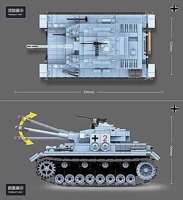 uşaq üçün oyuncaq: Tank lego konstruktor oyuncaq panzerkampewagen iv 🔹️tank 🔹ölkə — 3