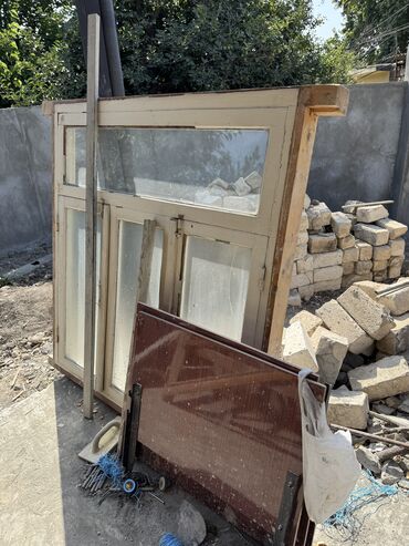 ucuz pol taxtası: İşlənmiş İkili Taxta pəncərə, Еni: 150 sm, Uzunluğu: 160 sm